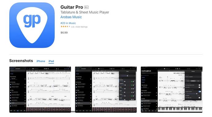 Aplikace Guitar Pro