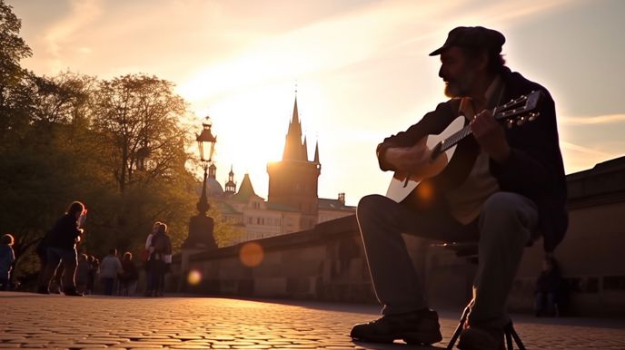 Busking v Praze